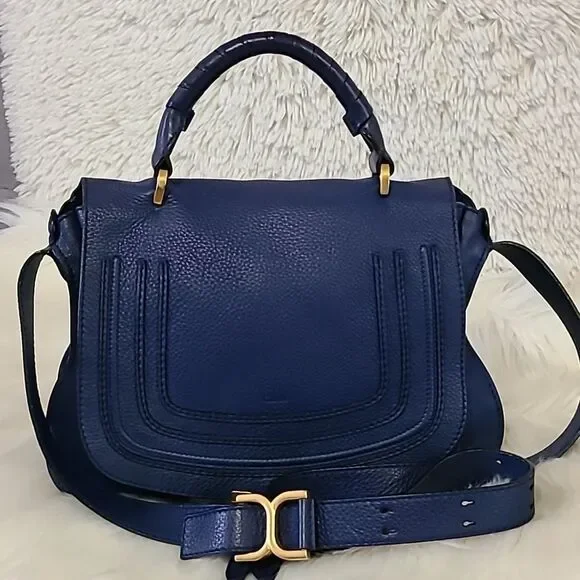 Chloe Navy Blue Crossbody Bag - Picture 10 of 14